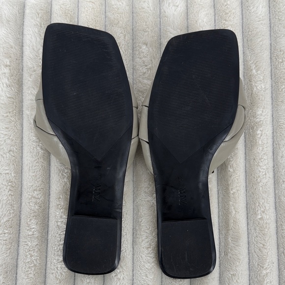 Zara Women's Braided Leather Slide Sandals size 8.5/39 - Picture 6 of 6